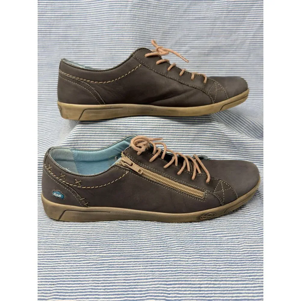 Cloud Footwear Aika Longbeach Portugal 42 Lifestyle Sneaker Laces Zip Grey
